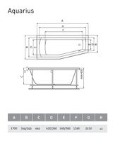 Товар: Акриловая ванна Relisan Aquarius 170x70 L без гидромассажа арт-Гл000023277 - фото 2 Акриловая ванна Relisan Aquarius 170x70 L без гидромассажа арт-Гл000023277 — фото 2, Акриловые ванны