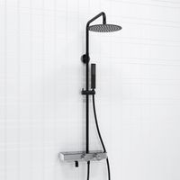 Душевой комплект с термостатическим смесителем арт-A114.258.218.CB Thermo — фото 1, Душевые стойки