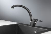 Granula-ST-03, ЧЁРНЫЙ, СМЕСИТЕЛЬ КУХОННЫЙ арт-03-ST, ЧЁРНЫЙ — фото 1, Смесители для кухни