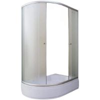 Душевой уголок Parly 120x80 R ZFM1201R профиль Хром матовый стекло матовое арт-9213 — фото 8, Асимметричные душевые уголки