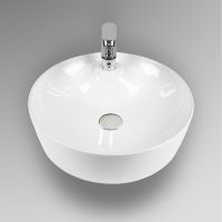 Раковина-чаша Bond 43 Белая глянцевая арт-S03-430 — фото 3, Раковины накладные