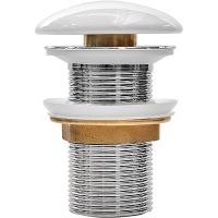 Донный клапан Iddis Optima Home click-clack Белый глянцевый арт-OPHWS00i88 — фото 1, Донные клапаны