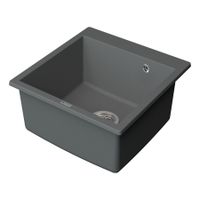 Мойка кухонная Point Арбель 51 , серый арт-PN3001AL — фото 3, Кухонные мойки