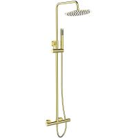 Душевая система BelBagno Uno Золото арт-UNO-DOCM-ORO — фото 1, Душевые стойки