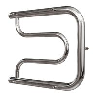 Водяной полотенцесушитель Point Фокстрот 320x400 с полкой Хром арт-PN21334P — фото 4, Водяные полотенцесушители