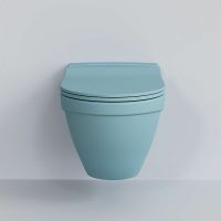 Унитаз Ambassador Nord подвесной Голубой матовый без сиденья арт-133T20801 — фото 3, Подвесные унитазы