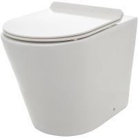 Унитаз AQUAme приставной Белый глянец с сиденьем Микролифт арт-AQM3001 — фото 1, Приставные унитазы