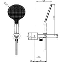 Душевой гарнитур Bossini Apice Хром арт-CE3002C.030 — фото 10, Душевые гарнитуры на держателе