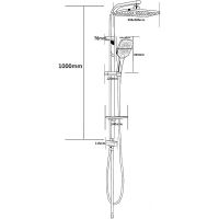 Душевая система Melodia della vita Etude Хром арт-MSC00113С — фото 2, Душевые стойки