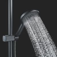 Товар: Душевая система Rose R39H Черная матовая арт-R3936H - фото 8 Душевая система Rose R39H Черная матовая арт-R3936H — фото 8, Душевые стойки