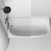 Ванна из искусственного камня Salini Sofia Corner Left 170х85 Белая матовая арт-102525M — фото 2, Ванны из искусственного камня