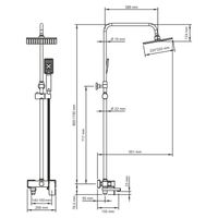 Душевой комплект для набора арт-SK17701CH — фото 11, Душевые стойки