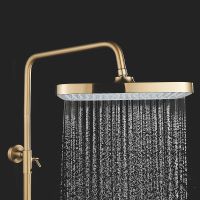 Товар: Душевая система Rose R18G Золото матовое арт-R1836G - фото 3 Душевая система Rose R18G Золото матовое арт-R1836G — фото 3, Душевые стойки