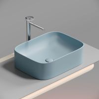 Раковина-чаша Ceramicanova Element 51 Голубая матовая арт-CN6052ML — фото 1, Раковины накладные