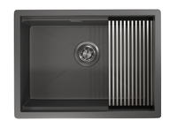 Товар: Granula-KS-, стальная кухонная мойка KITCHEN SPACE арт-6045U, ГРАФИТ МАТОВЫЙ - фото 2 Granula-KS-, стальная кухонная мойка KITCHEN SPACE арт-6045U, ГРАФИТ МАТОВЫЙ — фото 2, Кухонные мойки