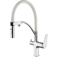 Товар: Смеситель для кухни Lemark Comfort Хром Белый арт-LM3074C-White - фото 1 Смеситель для кухни Lemark Comfort Хром Белый арт-LM3074C-White — фото 1, Смесители для кухни