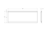 Передняя панель для акриловой ванны с комплектом крепежа для установки на каркасе арт-EMP-150-F-SCR-W37 — фото 2, Экраны для ванн