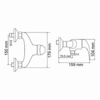 Rhein Смеситель для душа арт-1702 — фото 5, Смеситель для душа