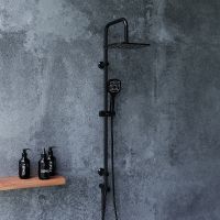 Товар: Душевая система Dorff Norma Черная арт-D0712020 - фото 8 Душевая система Dorff Norma Черная арт-D0712020 — фото 8, Душевые стойки