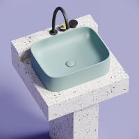 Раковина-чаша Ceramicanova Element 51 Зеленая матовая арт-CN6052MLG — фото 14, Раковины накладные