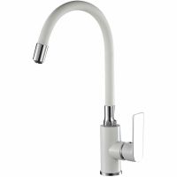 Смеситель для кухни Haiba Белый Хром арт-HB73505-8 — фото 1, Смесители для кухни