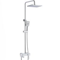 Товар: Душевая система Rose R27F Белая Хром арт-R2736F - фото 1 Душевая система Rose R27F Белая Хром арт-R2736F — фото 1, Душевые стойки