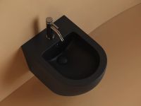 Биде Ceramicanova Uno подвесное Черное матовое арт-CN11002MB — фото 9, Биде подвесные