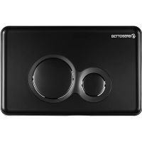 Клавиша смыва Bettoserb Sava Fix Slim Morava Черная матовая арт-40006459 — фото 1, Кнопки смыва