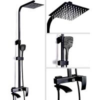 Душевая система ALMAes Turia Черная матовая арт-SDI-1808 — фото 11, Душевые стойки