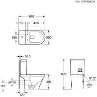 Товар: Унитаз компакт Ambassador Ritz с бачком и сиденьем Микролифт арт-237K19002S - фото 2 Унитаз компакт Ambassador Ritz с бачком и сиденьем Микролифт арт-237K19002S — фото 2, Напольные унитазы