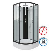 Товар: Душевая кабина Niagara Classic NG-6703-14BKT (80х80х210) средний поддон(26см),черный,стекло прозрачн арт-67031414BKT - фото 2 Душевая кабина Niagara Classic NG-6703-14BKT (80х80х210) средний поддон(26см),черный,стекло прозрачн арт-67031414BKT — фото 2, Душевые кабины