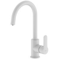 Смеситель для кухни Iddis Cuba Белый матовый арт-CUBWTFJi05 — фото 1, Смесители для кухни