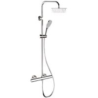 Душевая система Remer Elegance с термостатом Хром арт-EQ32X8CPUFD25 — фото 1, Душевые стойки