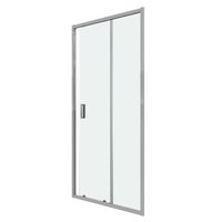 Дверь в нишу Niagara Eco (90х190) хром,стекло прозрачное,1 место арт-NG-631-9A — фото 5, Раздвижные душевые двери