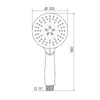 Товар: Ручной душ Melodia della vita Standard Хром арт-MKP20498 - фото 4 Ручной душ Melodia della vita Standard Хром арт-MKP20498 — фото 4, Лейки для душа