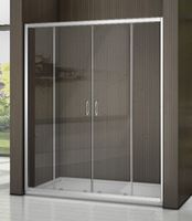 Душевая дверь в нишу Good Door Latte WTW-TD-170-C-WE 170 профиль Белый стекло прозрачное арт-ЛА00032 — фото 2, Раздвижные душевые двери