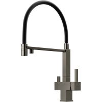 Смеситель для кухни Sancos Moro Вороненая сталь Черный арт-SC4006GG — фото 1, Смесители для кухни