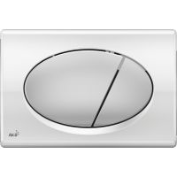 Клавиша смыва Alcaplast Basic Хром арт-M73 — фото 1, Кнопки смыва