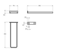 Товар: Двойной полотенцедержатель CEZARES MAXIMA арт-CZR-F-8915 - фото 2 Двойной полотенцедержатель CEZARES MAXIMA арт-CZR-F-8915 — фото 2, Полотенцедержатели