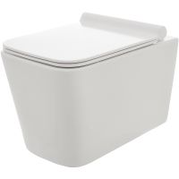 Унитаз AQUAme подвесной Белый глянец с сиденьем Микролифт арт-AQM2003 — фото 1, Подвесные унитазы