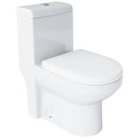 Унитаз моноблок Laguraty с сиденьем Микролифт арт-20980W — фото 1, Напольные унитазы