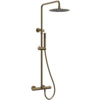 Товар: Душевая система Raiber Graceful с термостатом Золото матовое арт-RPG-007 - фото 1 Душевая система Raiber Graceful с термостатом Золото матовое арт-RPG-007 — фото 1, Душевые стойки