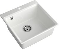 GRANFEST Мойка LEVEL 510 1-чаша 510*500мм иней арт.GF- арт-LV-510 иней — фото 1, Кухонные мойки