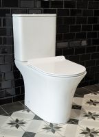 Унитаз компакт Creto Cer C3 с бачком и сиденьем Микролифт арт-1003-002Cer-C3W — фото 3, Напольные унитазы