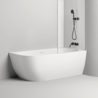 Ванна из искусственного камня Salini Sofia Corner Right 170х85 Белая матовая арт-102524M — фото 1, Ванны из искусственного камня