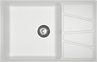 GRANFEST Мойка VERTEX 780L 1-чаша+крыл 780*500мм иней арт.GF- арт-V-780L иней — фото 2, Кухонные мойки