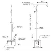 Товар: Душевая система Remer Energy Золото глянцевое арт-EY34ASSDDO - фото 2 Душевая система Remer Energy Золото глянцевое арт-EY34ASSDDO — фото 2, Душевые стойки