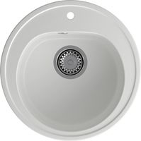 GRANFEST Мойка RONDO 510 1-чаша D-508мм иней арт.GF- арт-R-510 иней — фото 2, Кухонные мойки