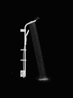 Душевая система AQUAme с термостатом Черная матовая арт-AQM8003B — фото 4, Душевые панели