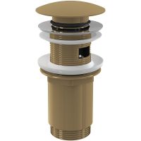 Донный клапан Alcaplast click-clack Золото матовое арт-A392-G-B — фото 1, Донные клапаны